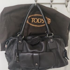 Tod's Black Leather Satchel